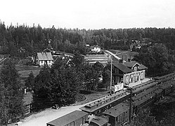 Het station in 1908.