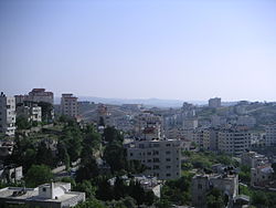 Näkymä Ramallahiin