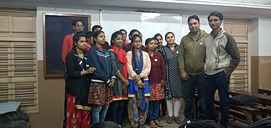 Female students at the workshop.