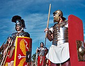 Roman army soldiers (historical reenactment) Roman army in nashville.jpg