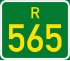 Streeksroete R565 shield