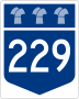 Highway 229 marker