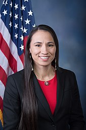 Sharice Davids became one of the first two Native American women elected to the U.S. House of Representatives. Sharice Davids.jpg