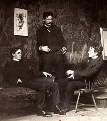 Ashcan School artists, c. 1896,
l to r, Everett Shinn, Robert Henri, John French Sloan Shinn Henri Sloan.jpg