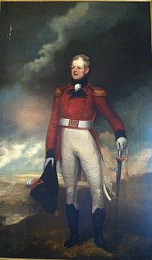 Sir George Prevost with sword from Nova Scotia House of Assembly to commemorate his victory at Martinique. Painting by Robert Field, The Halifax Club, Halifax, Nova Scotia SirGeorgePrevostByRobertField.jpg