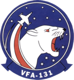 Знак отличия 131-й ударной истребительной эскадрильи (ВМС США) c1984.png