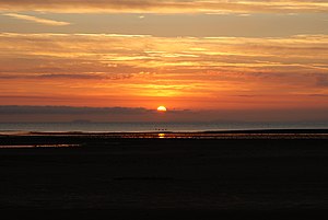 Sunrise over the Bristol Channel taken from th...