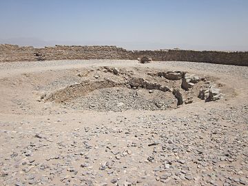 Foro centrale in cui venivano raccolte le ossa dei cadaveri