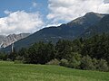 zwischen Burgeis und Sankt Valentin auf der Haide, Panorama mit moderner Mühle