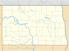 Ембден на карти North Dakota