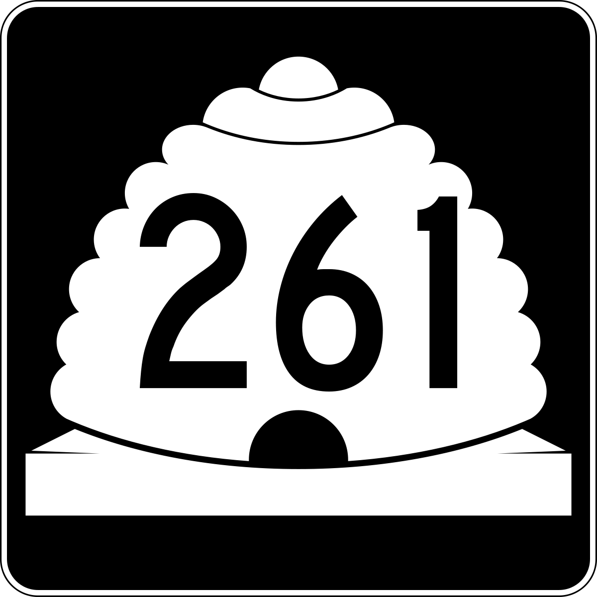 Straßenschild der Utah State Route 261