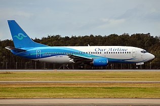 Boeing 737-300 ливрее Our Airline в 2011 году