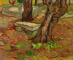 Stone Bench in the Garden of Saint-Paul Hospital 1889 São Paulo Museum of Art, Brazil (F732)