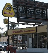 A Winchell's Donuts restaurant on Melrose Avenue in Los Angeles