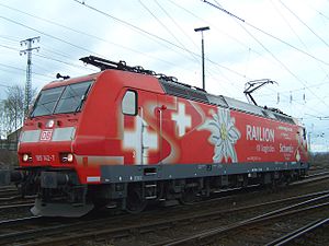 Четырёхосный двухсистемный электровоз немецких железных дорог серии BR 185