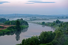 Wisła przed świtem w Piekarach