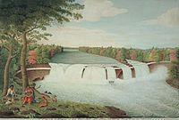 A View of the Casconchiagon or Great Seneca Falls, Lake Ontario, taken 1766