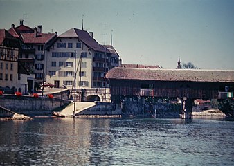 Die alte Holzbrücke im Originalzustand