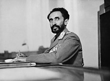 Emperor Haile Selassie in 1942, a year after he re-took control of Ethiopia Addis Ababa-8e00855u.jpg
