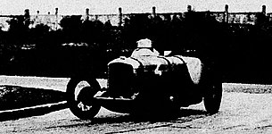 Albert Debille, vainqueur des 8 Heures éliminatoires du Bol d'or en mars 1935 sur Salmson (à Montlhéry)