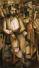 Albert Gleizes, l'Homme au Balcon, Man on a Balcony (Portrait of Dr. Théo Morinaud), 1912