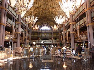 English: Lobby of Disney's Animal Kingdom Lodg...