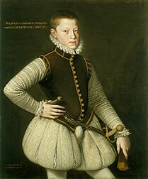 L'Archiduc Rodolphe, futur Rodolphe II du Saint-Empire, 1567