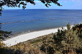 Usedom Baltic coast in autumn