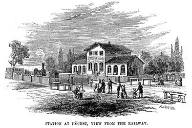 Bahnhof Höchst 1846