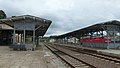 Bahnhofsgleise und Bahnbetriebswerk Nossen