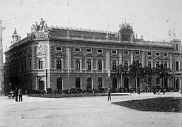 Edifício original do Teatro Colón, por volta de 1880.