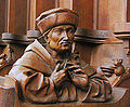 Jörg Syrlin, o Jovem: Profeta Josué, Mosteiro Blaubeuren, Chorraum. Madeira, 1493