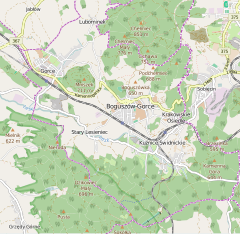 Localização de Boguszów-Gorce na Polónia