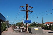 Les buttoirs de la gare en 2012, quelques jours avant la fermeture