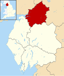 Carlisle shown within کامبریا