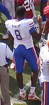 Dunlap with the Florida Gators in 2008 Carlos Dunlap (October 4, 2008).jpg