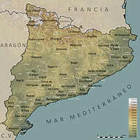 Cataluña dividida en comarcas