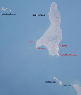 Вид на остров Седрос из космоса