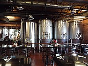 Inside the San Tan Brewery.