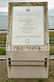 Plaque en mémoire des ouvriers morts durant le chantier du tunnel