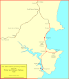 Map of the Dartmouth and Torbay Railway in 1868