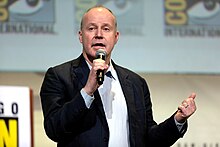 Yates speaking at San Diego Comic-Con International, 2016 David Yates (27996598333).jpg