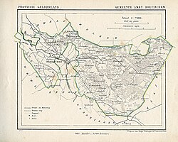 Historical map of Ambt Doetinchem