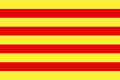 66 Drapeau des Pyrénées-Orientales (drapeau de la Catalogne)[23]