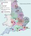 Bisdommen Engeland 850-925 AD