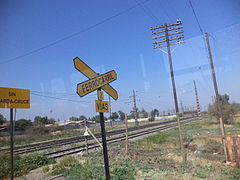 Abandoned railroad in Batuco.