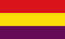 Flag of the Second Spanish Republic Flag of the Second Spanish Republic (plain).svg