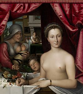 Dame au bain, 1571 National Gallery of Art.