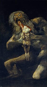 Saturno devorando a su hijo, Goya.