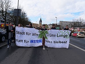 „Stadt für alle statt für Instone. Grüne Lunge muss bleiben!“ – Frankfurt am Main, 8. März 2019